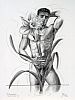 Manolo Yanes,MYTHOLOGIES,drawings,metamorphosis,Narcissus 2